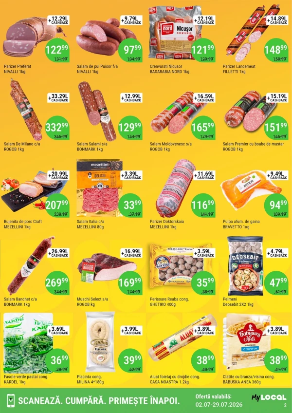 Catalog Local Discounter - Cashback catalog, pagina 2: reduceri și oferte 02 - 29 iulie 2026