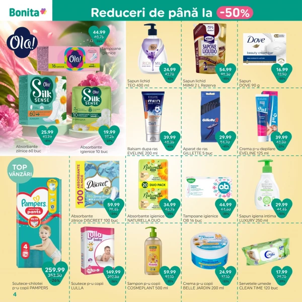 Catalog Bonita - Catalogul cu reduceri, pagina 4: reduceri și oferte 01 - 31 iulie 2026