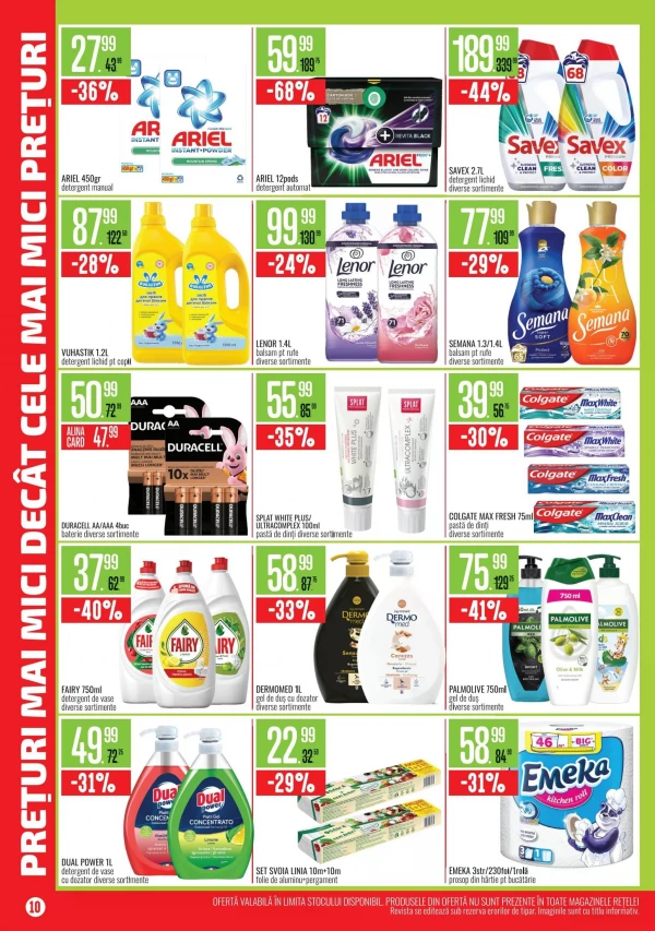 Catalog Mega Alina - Mega Alina Discounter, pagina 10: reduceri și oferte 01 iulie - 02 august 2026