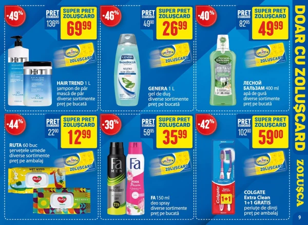 Catalog Zoluşca - Catalogul cu reduceri, pagina 9: reduceri și oferte 06 iulie - 09 august 2026