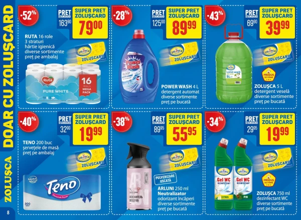 Catalog Zoluşca - Catalogul cu reduceri, pagina 8: reduceri și oferte 06 iulie - 09 august 2026