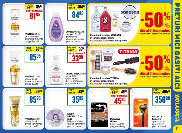 Catalog Zoluşca - Catalogul cu reduceri, pagina 21: reduceri și oferte 06 iulie - 09 august 2026