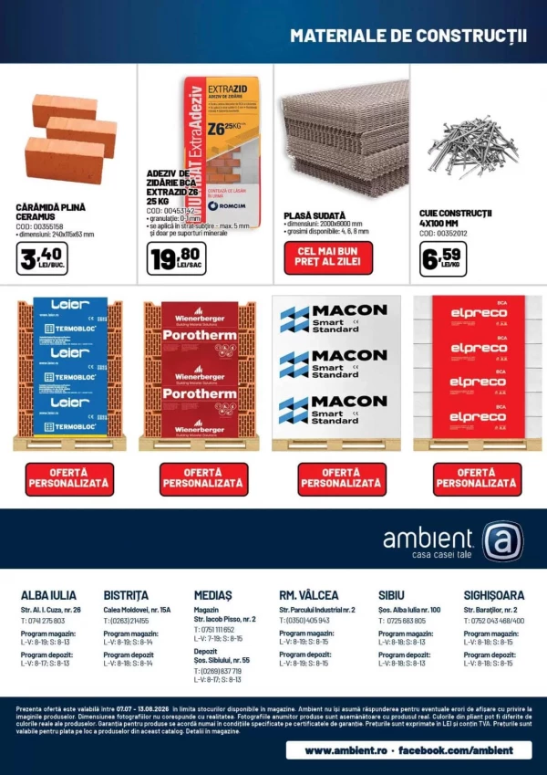 Catalog Ambient - Catalogul cu reduceri, pagina 15: reduceri și oferte 07 iulie - 13 august 2026