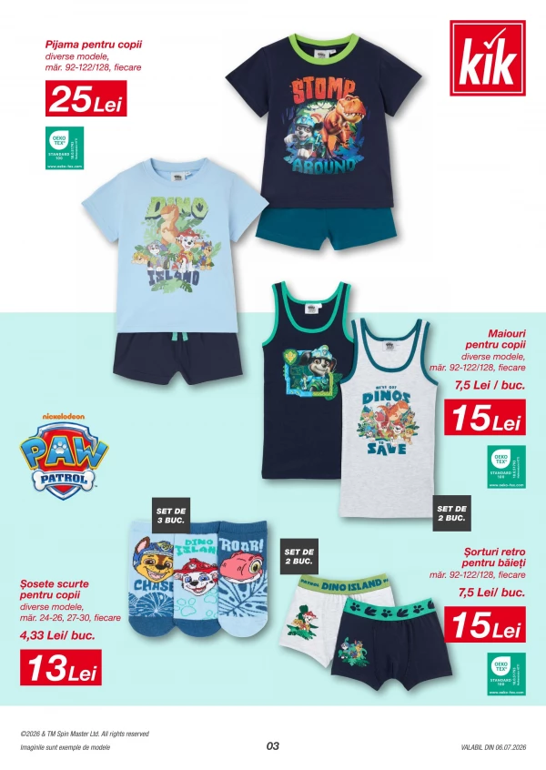 Catalog KiK - Catalogul cu reduceri, pagina 3: reduceri și oferte 06 iulie - 05 august 2026