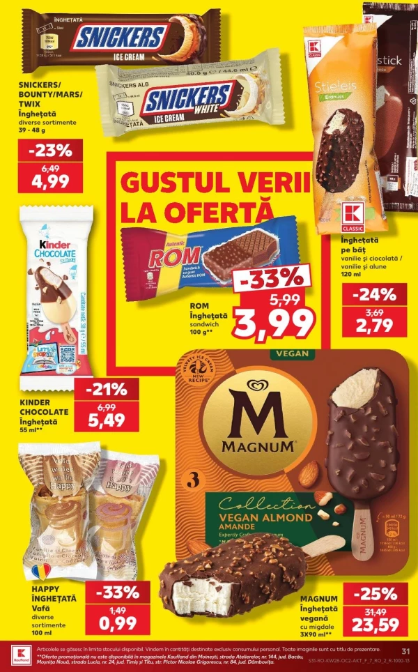 Catalog Kaufland - Catalogul cu reduceri, pagina 31: reduceri și oferte 08 - 14 iulie 2026