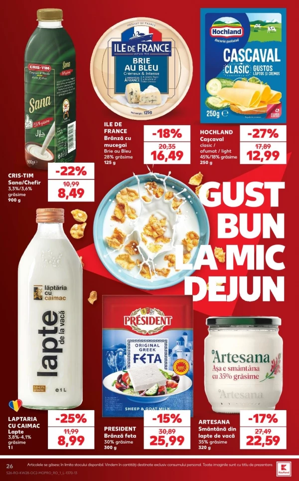 Catalog Kaufland - Catalogul cu reduceri, pagina 26: reduceri și oferte 08 - 14 iulie 2026
