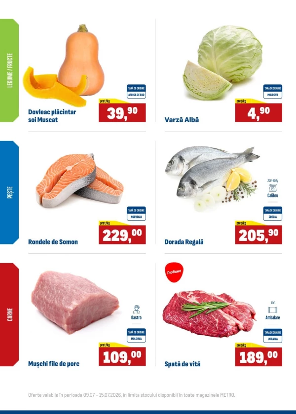 Catalog Metro - Oferte săptămânale la produse proaspete, pagina 2: reduceri și oferte 09 - 15 iulie 2026