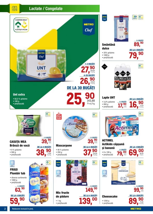 Catalog Metro - Catalogul cu reduceri, pagina 2: reduceri și oferte 09 - 22 iulie 2026
