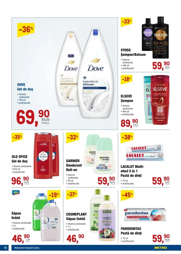 Catalog Metro - Catalogul cu reduceri, pagina 14: reduceri și oferte 09 - 22 iulie 2026