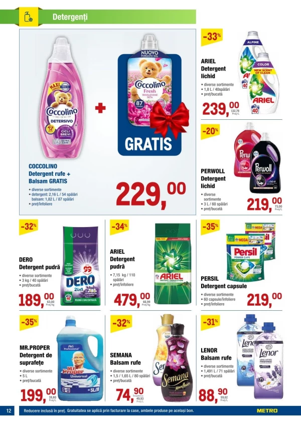 Catalog Metro - Catalogul cu reduceri, pagina 12: reduceri și oferte 09 - 22 iulie 2026