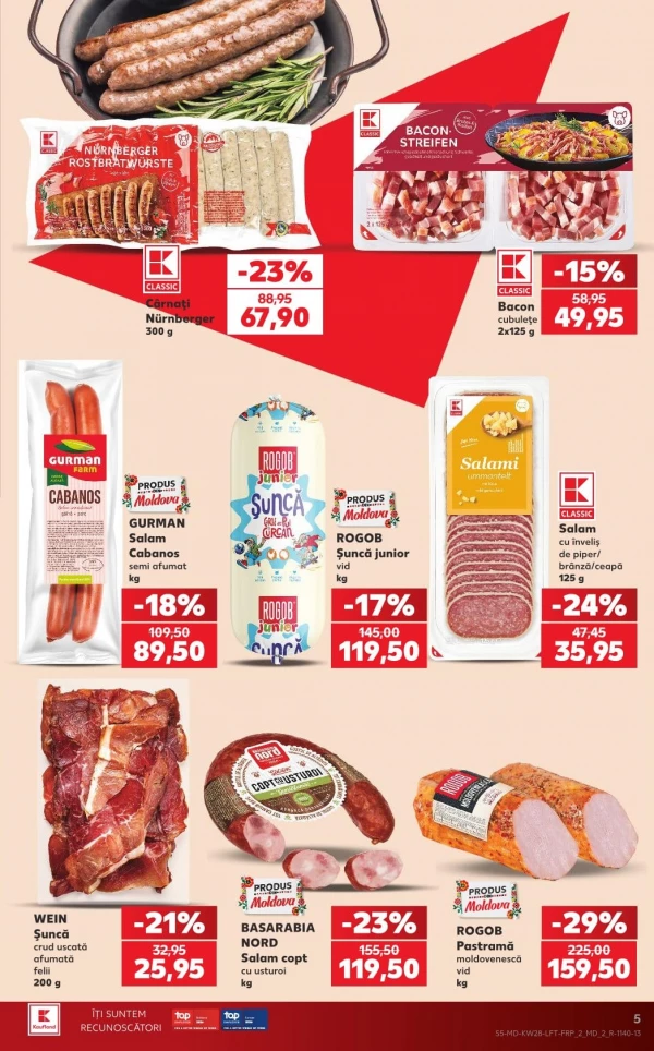 Catalog Kaufland - Catalogul cu reduceri, pagina 5: reduceri și oferte 09 - 15 iulie 2026