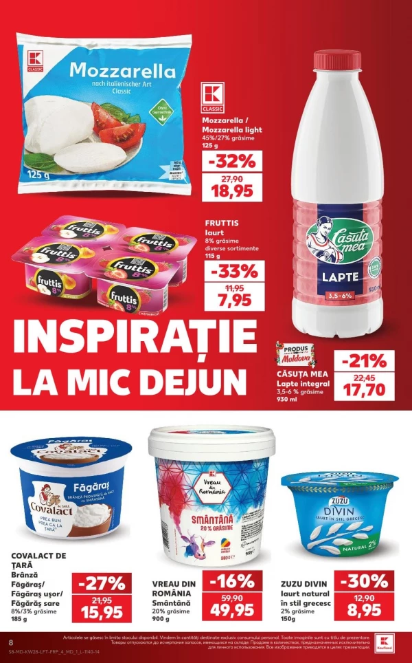 Catalog Kaufland - Catalogul cu reduceri, pagina 8: reduceri și oferte 09 - 15 iulie 2026