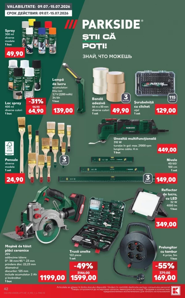 Catalog Kaufland - Catalogul cu reduceri, pagina 42: reduceri și oferte 09 - 15 iulie 2026