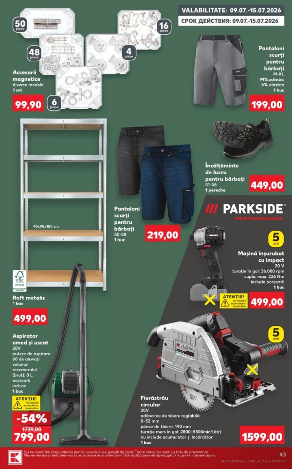 Catalog Kaufland - Catalogul cu reduceri, pagina 43: reduceri și oferte 09 - 15 iulie 2026