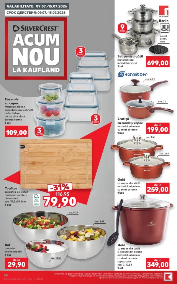 Catalog Kaufland - Catalogul cu reduceri, pagina 38: reduceri și oferte 09 - 15 iulie 2026