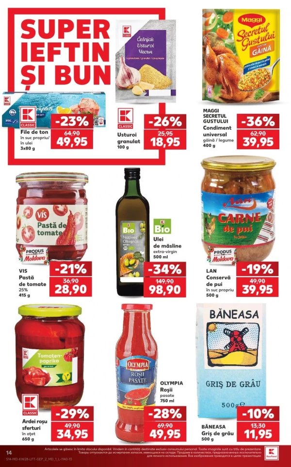 Catalog Kaufland - Catalogul cu reduceri, pagina 14: reduceri și oferte 09 - 15 iulie 2026