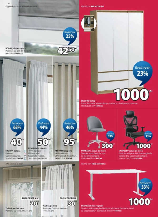 Catalog JYSK - Catalogul cu reduceri, pagina 8: reduceri și oferte 09 - 25 iulie 2026
