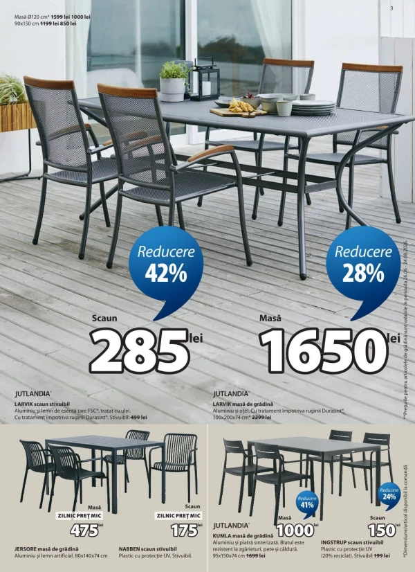 Catalog JYSK - Catalogul cu reduceri, pagina 3: reduceri și oferte 09 - 25 iulie 2026
