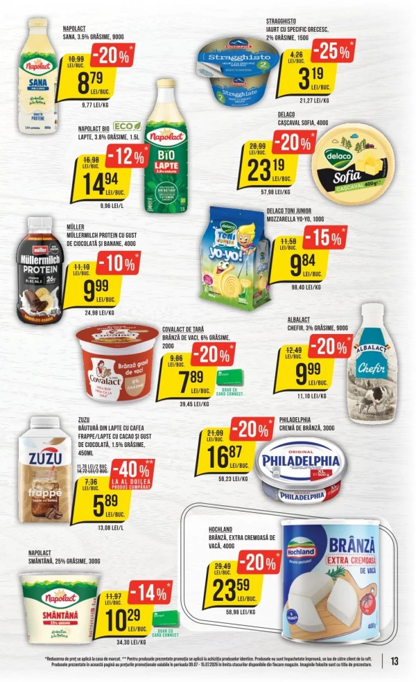 Catalog Mega Image - Catalogul cu reduceri, pagina 13: reduceri și oferte 09 - 15 iulie 2026