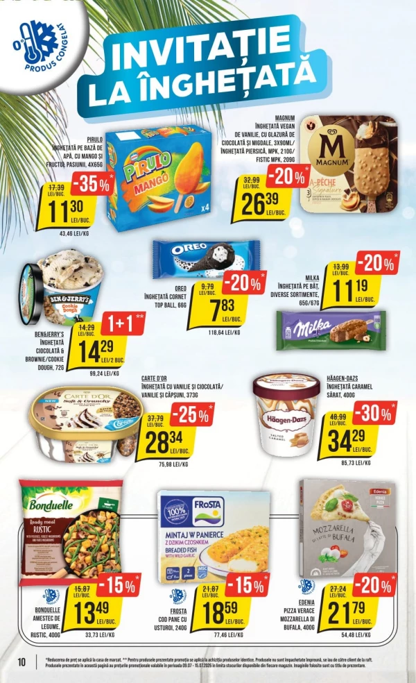 Catalog Mega Image - Catalogul cu reduceri, pagina 10: reduceri și oferte 09 - 15 iulie 2026