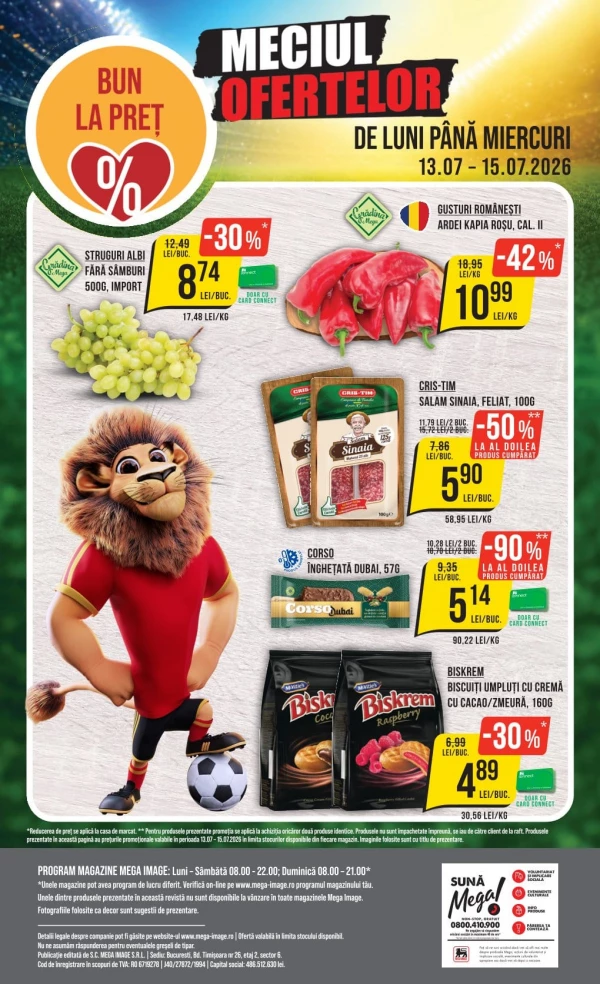 Catalog Mega Image - Catalogul cu reduceri, pagina 24: reduceri și oferte 09 - 15 iulie 2026