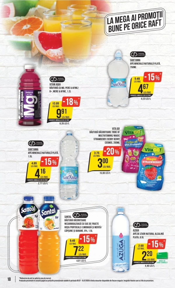 Catalog Mega Image - Catalogul cu reduceri, pagina 18: reduceri și oferte 09 - 15 iulie 2026