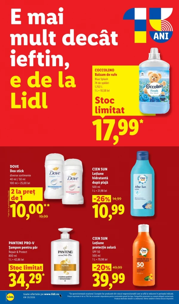 Catalog Lidl - Catalogul cu reduceri, pagina 74: reduceri și oferte 13 - 19 iulie 2026