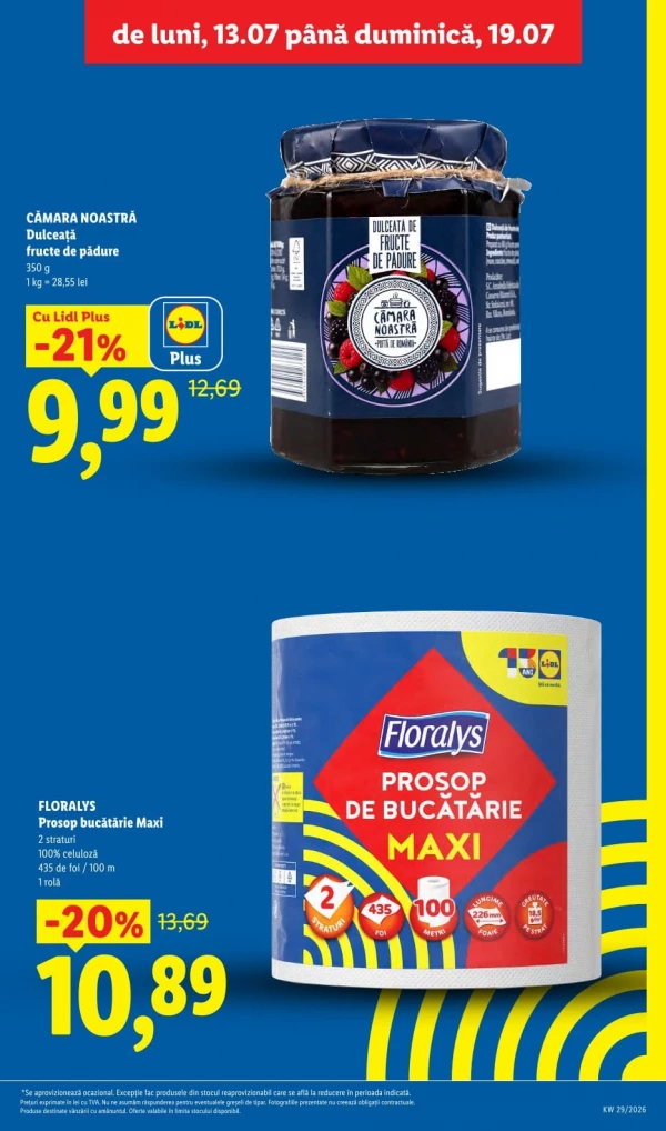 Catalog Lidl - Catalogul cu reduceri, pagina 3: reduceri și oferte 13 - 19 iulie 2026