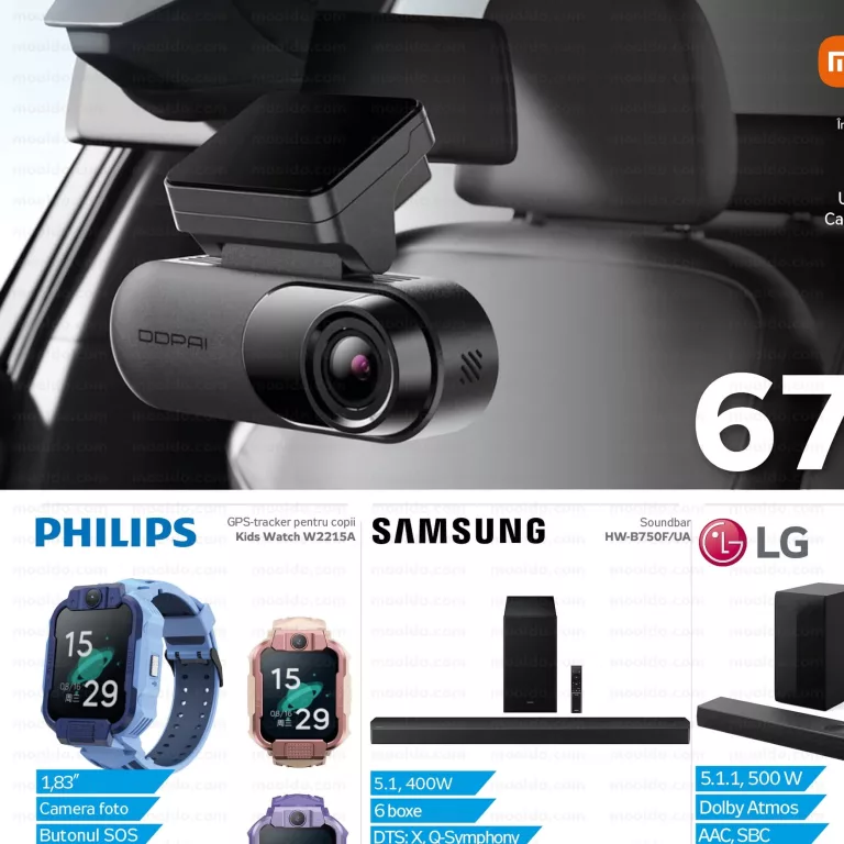 Xiaomi Înregistrator video N3 Pro 1600P Dual Dash Cam With GPS