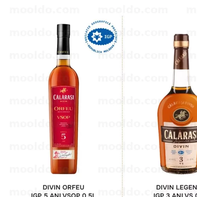 DIVIN ORFEU IGP 5 ANI VSOP 0,5L