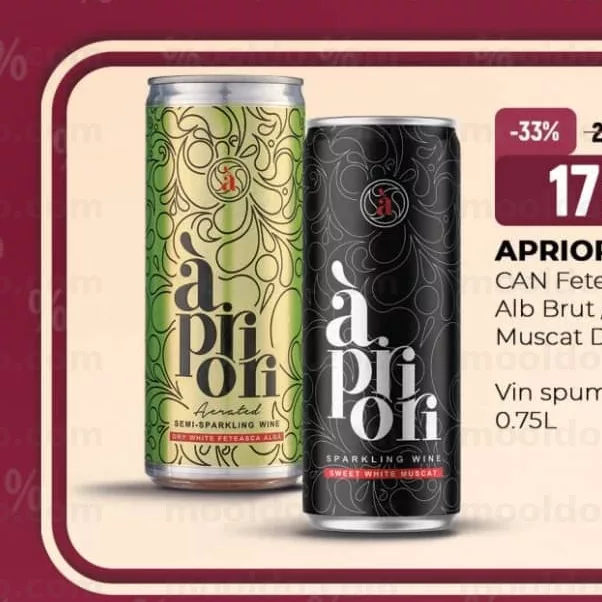 APRIORI CAN Fetească Albă Alb Brut / Sweet Muscat Dulce