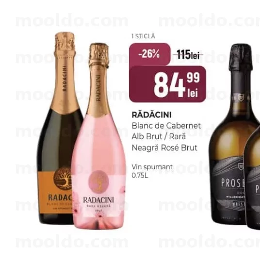 RĂDĂCINI Blanc de Cabernet Alb Brut / Rară Neagră Rosé Brut