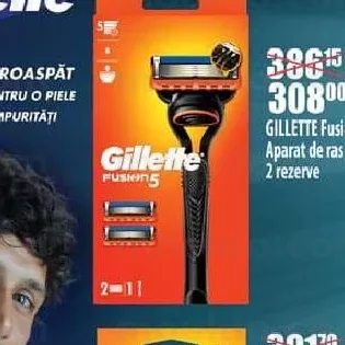GILLETTE Fusion 5 Aparat de ras 2 rezerve