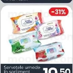 Șervețele umede in sortiment 120 buc