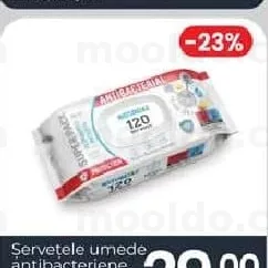 Șervețele umede antibacteriene 120 buc