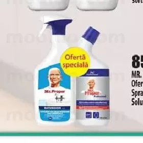 MR. PROPER Ofertă specială Spray curățare baie, 800 ml + Soluție curățare WC, 750 ml