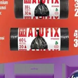 ALUFIX Pungi de gunoi 60 L / 20 buc