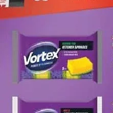 VORTEX Burete de bucătărie cu pori, 5 buc