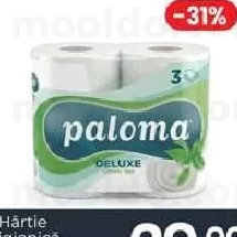 Hârtie igienică 4 role, 3 str.