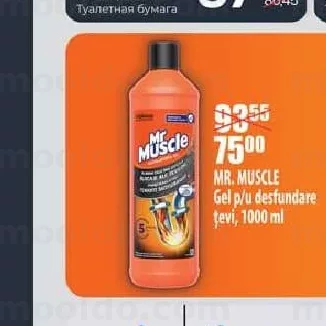 MR. MUSCLE Gel p/u desfundare tevi, 1000 ml