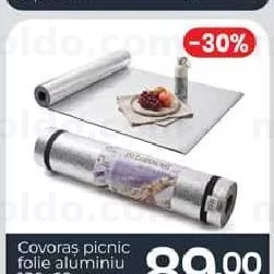 Covoraș picnic folie aluminiu 180x60 cm