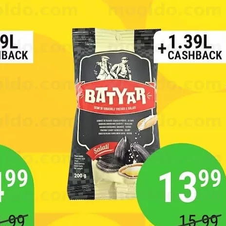Semințe de floarea soarelui prăjite/prăjite cu sare BATYAR 200g
