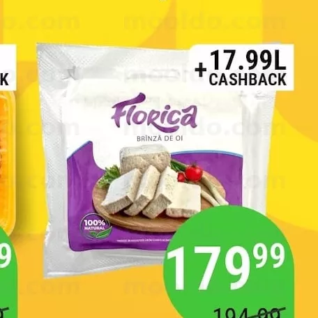 Brânză de oaie amb. FLORICA 1kg