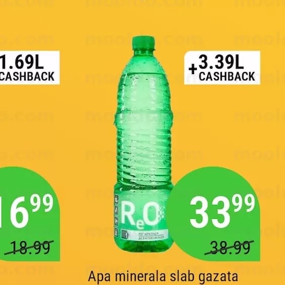 Apă minerală slab gazată RFO 950ml