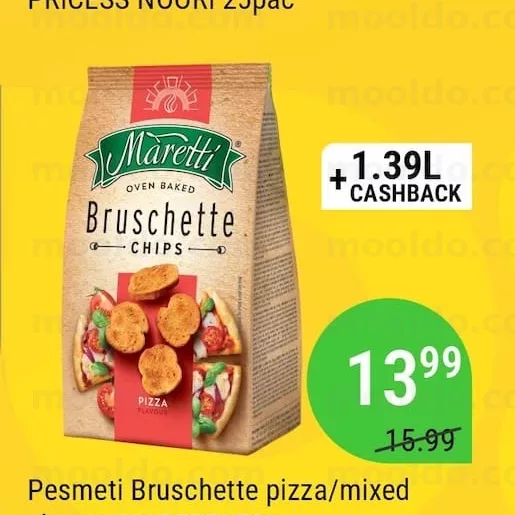 Pesmeti Bruschette pizza/mixed cheese MARETTI 70g