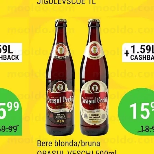 Bere blonda/bruna ORASUL VESCHI 500ml