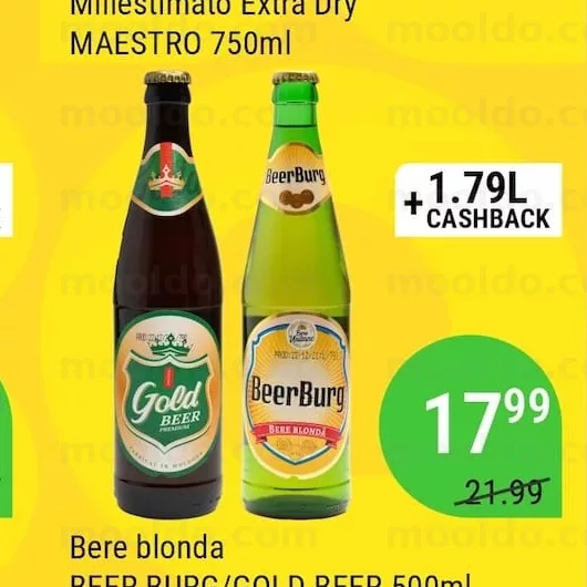 Bere blonda BEER BURG/GOLD BEER 500ml