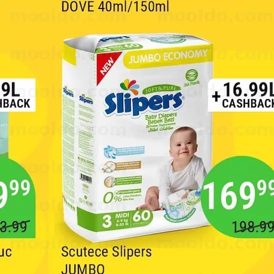 Scutece Slipers JUMBO