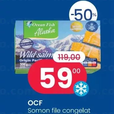 OCF Somon file congelat salbatic, ambalat, 300 gr