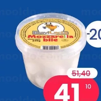 Branza moale Mozzarella bile 250 gr